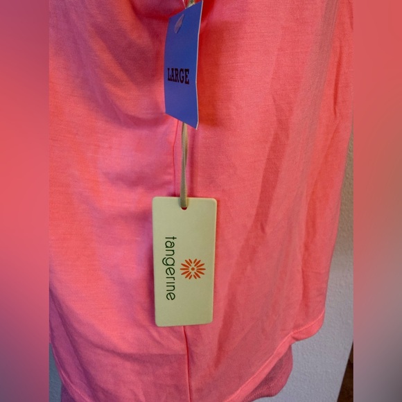 Tangerine Women's Coral Active Layered Tank Top Shirt Size Large - Picture 5 of 8